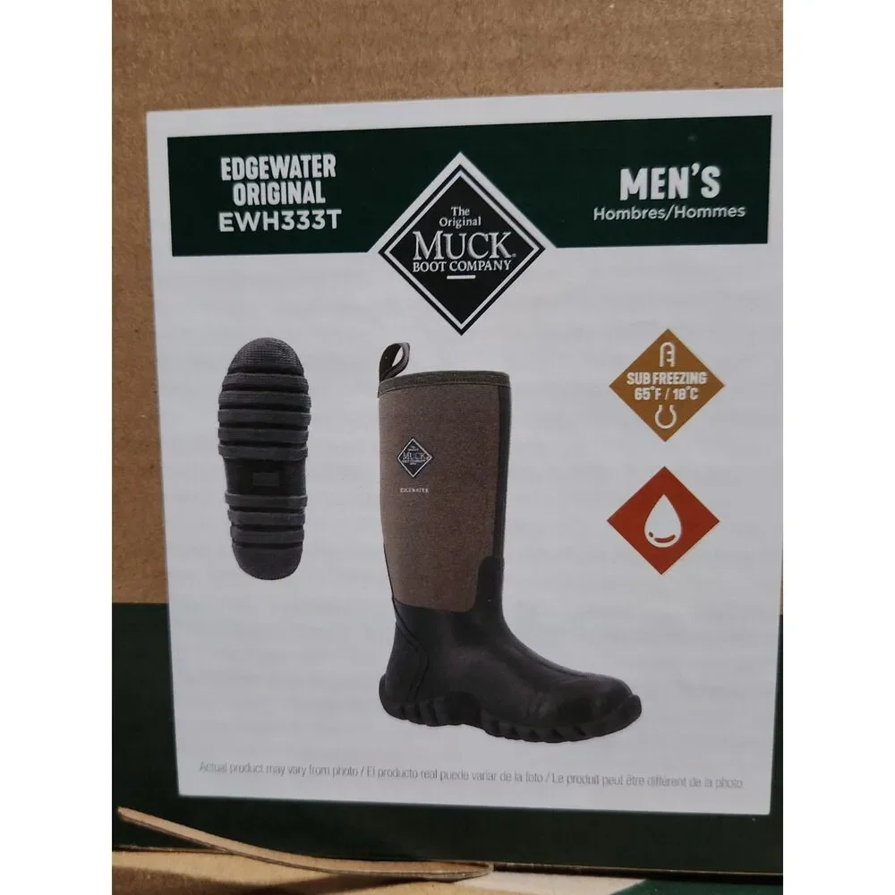 Muck Boot Company Edgewater Hi Men’s 14 Moss Waterproof Boots